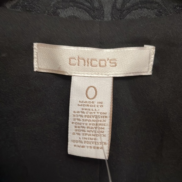 Chico’s 0 Black Jacket - Picture 2 of 6
